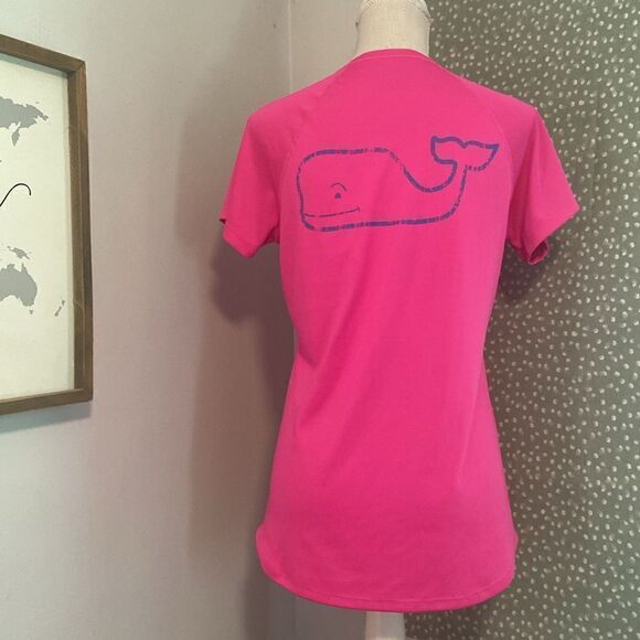 Vineyard Vines Performance Pink Lightweight Short Sleeve Athletic Top Size Small - Picture 5 of 7